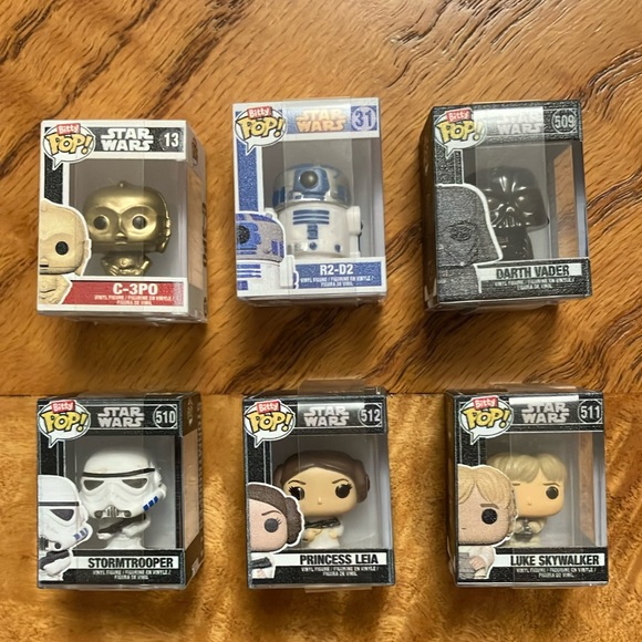 Funko Other - Star Wars Funko Pop Bitty pop Figures Set